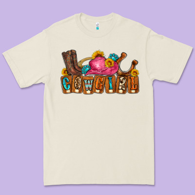 Cowgirl Premium Tee Designed By Lillyallendesigns