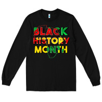 Black black history month Long Sleeve Tee - CowGirlArtShop