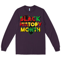 Plum black history month Long Sleeve Tee - CowGirlArtShop