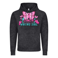 Vintage Black Cancer picked the wrong girl Cancer Awareness Vintage Hoodie - HowdyJamesFarm