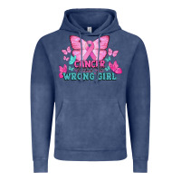 Vintage Denim Cancer picked the wrong girl Cancer Awareness Vintage Hoodie - HowdyJamesFarm