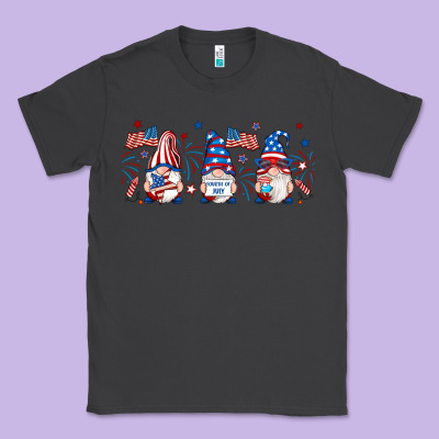 4th Of July Gnomes Libbey Glass Classic Tee Designed By Ranaportraitstore