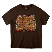Chocolate Brown christmas background Heavy Core Tee - JahusDesignShop