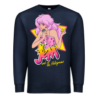 Navy so funny jem and the holograms classic fans Premium Sweatshirt - lanVoArt