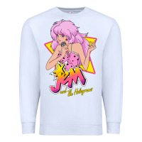 White so funny jem and the holograms classic fans Premium Sweatshirt - lanVoArt