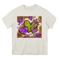 Cream mardi gras hearts tumbler bbs Heavy Core Tee - BundleAndBundleShop