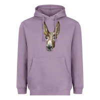 Lavender american mammoth jackstock donkey  face Heavyweight Hoodie - LillyAllenDesigns