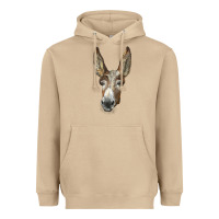 American Mammoth Jackstock Donkey  Face Heavyweight Hoodie | Teevron