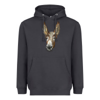 Smoke american mammoth jackstock donkey  face Heavyweight Hoodie - LillyAllenDesigns