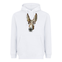 White american mammoth jackstock donkey  face Heavyweight Hoodie - LillyAllenDesigns