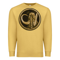 Antique Gold mammoth black king Premium Sweatshirt - lanVoArt
