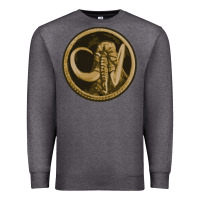 Charcoal Heather mammoth black king Premium Sweatshirt - lanVoArt