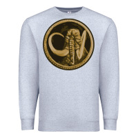 Heather Grey mammoth black king Premium Sweatshirt - lanVoArt