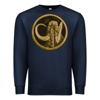 Navy mammoth black king Premium Sweatshirt - lanVoArt
