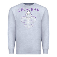 Heather Grey crowbar Premium Sweatshirt - lanVoArt
