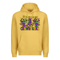 Antique Gold happy crawdi gras mardi gras crawfish Premium Hoodie - FaDigitalArtStudio