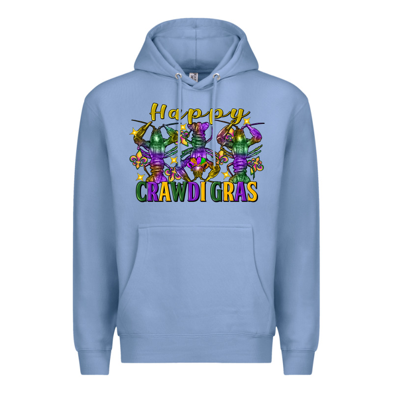 Happy Crawdi Gras Mardi Gras Crawfish Premium Hoodie by FaDigitalArtStudio | Teevron