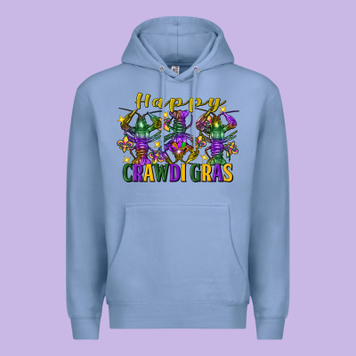 Happy Crawdi Gras Mardi Gras Crawfish Premium Hoodie Designed By Fadigitalartstudio