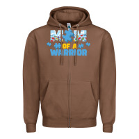 Chestnut LIL Autism Mom Zipper Hoodie - CowhideDigitalArt