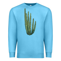 Ocean Blue organ pipe cactus Premium Sweatshirt - LillyAllenDesigns