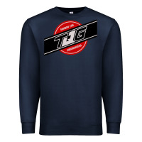 Navy toqger vintage rainbow line Premium Sweatshirt - lanVoArt