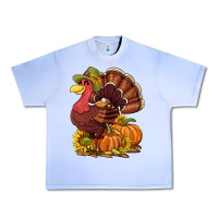 Grape Ice Thanksgiving turkey with pumpkin and sunflower Urban Heavy Tee - NancyCooperArtShop