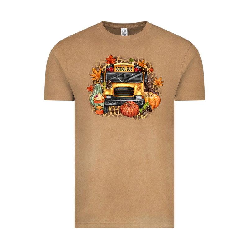 Fall School Bus Vintage Tee by texasbilliewilder | Teevron