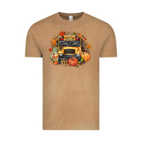 Vintage Camel Fall School Bus Vintage Tee - texasbilliewilder