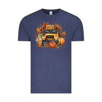Vintage Denim Fall School Bus Vintage Tee - texasbilliewilder