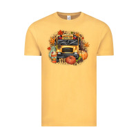 Vintage Mustard Fall School Bus Vintage Tee - texasbilliewilder