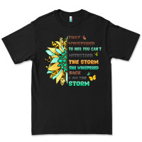 Black inspirational flower and quote design Premium Tee - LillyAllenDesigns