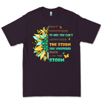 Plum inspirational flower and quote design Premium Tee - LillyAllenDesigns