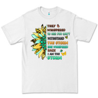 White inspirational flower and quote design Premium Tee - LillyAllenDesigns