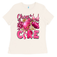 Bone cheer for the cure breast cancer Ladies Tee - LillyAllenDesigns