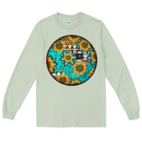 Matcha Round western pattern Long Sleeve Tee - Jasminsmagicworld