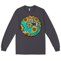 Smoke Round western pattern Long Sleeve Tee - Jasminsmagicworld
