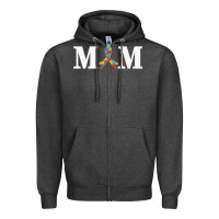 Charcoal Heather LIL Autism Mom Zipper Hoodie - CowhideDigitalArt
