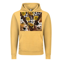 Vintage Mustard western sunflowers and cowhide tumbler tbs Vintage Hoodie - TumblerDesignByShophia