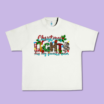 Christmas Lights Are My Favorite Urban Heavy Tee Designed By Texasbilliewilder