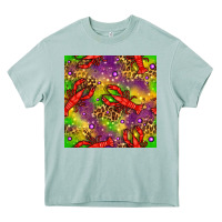 Arona Mardi Gras Lobster Seamless Pattern Heavy Core Tee - BundleAndBundleShop