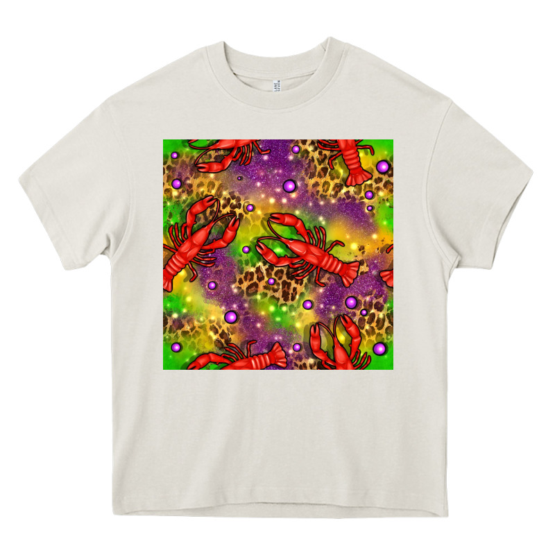 Mardi Gras Lobster Seamless Pattern Heavy Core Tee by BundleAndBundleShop | Teevron