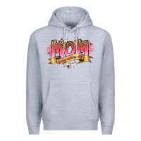 Heather Grey mom happy mothers day Premium Hoodie - RanaPortraitStore