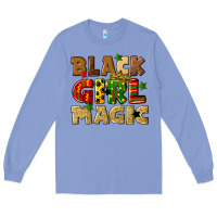 Colony Blue black girl magic juneteenth Long Sleeve Tee - CowGirlArtShop