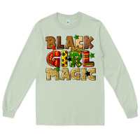 Matcha black girl magic juneteenth Long Sleeve Tee - CowGirlArtShop