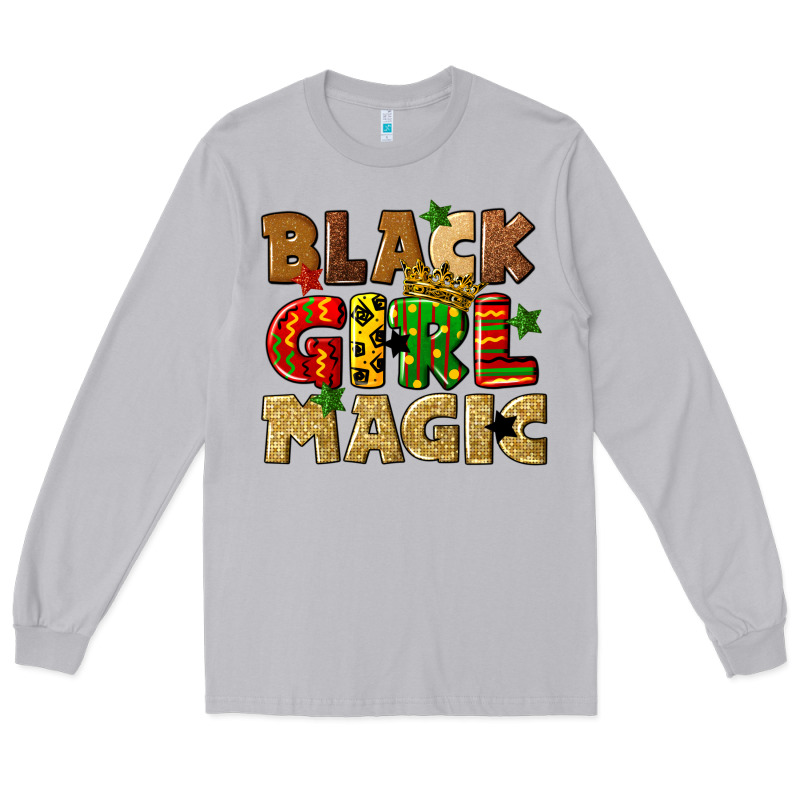 Black Girl Magic Juneteenth Long Sleeve Tee by CowGirlArtShop | Teevron