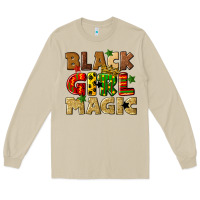 Mushroom black girl magic juneteenth Long Sleeve Tee - CowGirlArtShop