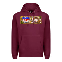 Burgundy game day vibes Premium Hoodie - BundleAndBundleShop
