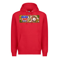 Red game day vibes Premium Hoodie - BundleAndBundleShop