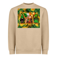 Mushroom St. Patrick's Day gnome Heavyweight Sweatshirt - FaDigitalArtStudio