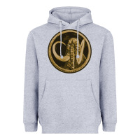 Heather Grey mammoth black king Heavyweight Hoodie - lanVoArt